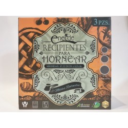 JUEGO 3 MOLDES DESMONTABLES...