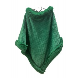 PONCHO PELO VERDE HIERBA