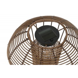 LAMPARA SOLAR RATAN 30X30X50