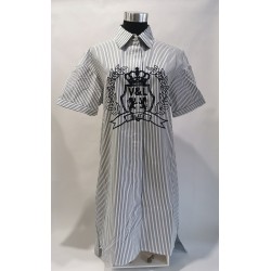 VESTIDO CAMISERO RAYAS V&L